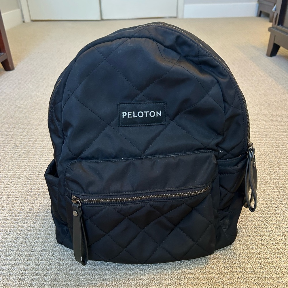Peloton x Sol & Selene Quilted Black Backpack